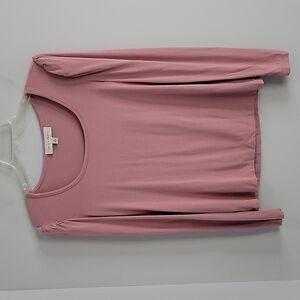 Jack + Avery Mauve Pink Puff Sleeve Blouse 5